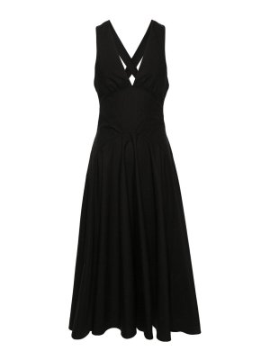 Dolce & Gabbana One shoulder draped dress in black