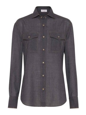 BRUNELLO CUCINELLI: shirts - Long Sleeve Shirt