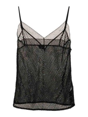 ELISABETTA FRANCHI: トップス＆タンクトップ - トップ/タンクトップ - 黒