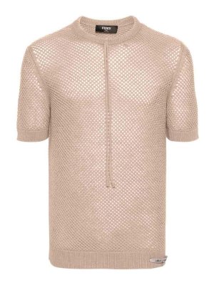 FENDI: t-shirts - Herb Dyed Knit T-Shirt