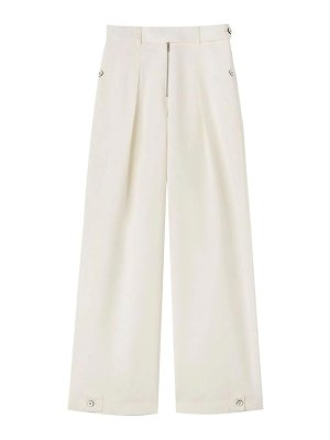 JIL SANDER: Pantalones casual - Pantalón Casual - Blanco