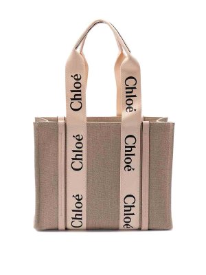 CHLOE': cross body bags - Woody Medium Tote Bag