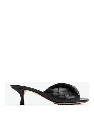 サンダル・ミュール SANTONI Women Sandals WHNA70831HA3TACGN01 Black Santoni Black Leather Slipper - Black - Women