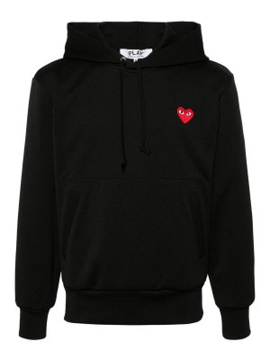 COMME DES GARCONS: Sweatshirts & Sweaters - Logo Cotton Hoodie