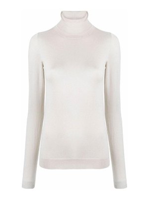 BRUNELLO CUCINELLI: Cuellos altos y polos - Suéter Con Cuello Alto - Blanco