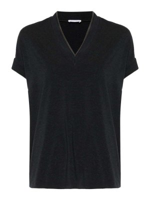 BRUNELLO CUCINELLI: T-shirts - T-Shirt - Grau