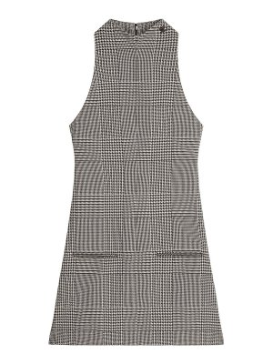 Courreges: knee length dresses - Prince Of Wales Sleeveless A-Line Dress