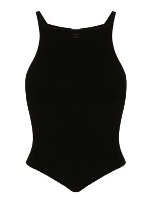 Courreges: Tops & Débardeurs - Top - Noir