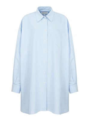 Maison Margiela: Camisas - Camisa - Azul Claro
