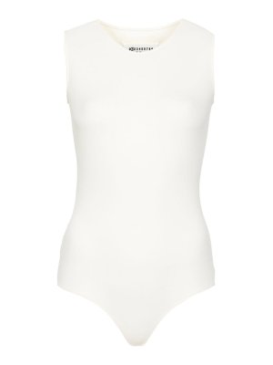 Maison Margiela: Tops y camisetas sin mangas - Top - Crema