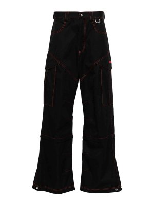 OFF-WHITE: casual trousers - Constrast Stitches Cargo Pants