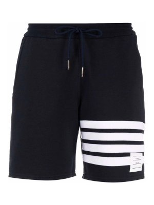 THOM BROWNE: Trousers Shorts - Four-Bar Stripe Track Shorts