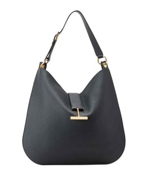 TOM FORD: cross body bags - Day Grain Leather Large Crossbody Bag