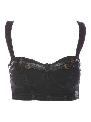 Versace Jeans Couture: トップス＆タンクトップ - トップ/タンクトップ - 黒