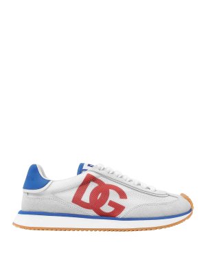 スニーカー DOLCE & GABBANA Woman Sneakers White CK2288A5355 8C873 Mixed-material DG CUSHION sneakers in White for Women