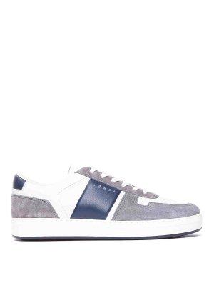 スニーカー VERSACE Men Sneakers Grey 10154371A10925 2E10P Versace Leather sneakers - Grey - Men | 10154371A109252E10P