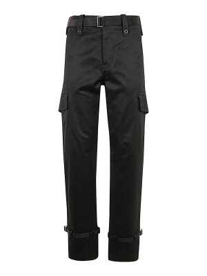 パンツ P-ERSEUS PANTS Women's Twill pants with metal Oval D plaque | Black | Diesel