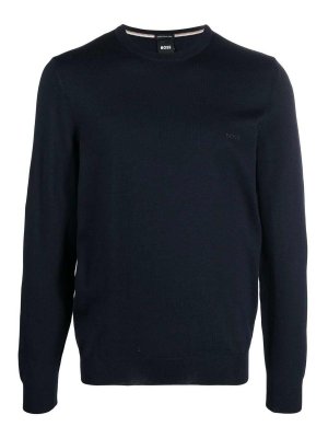 ニット・セーター A.P.C. Melville Knit Marine COGDKH23317IAJ COGDKH23317IAJSS2 A.P.C. Melville Sweater - Blue - Men | COGDKH23317IAJ