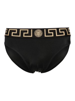 VERSACE: Costumi piscina e boxer - Slip mare con motivo greco