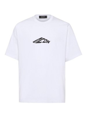 DSQUARED2: t-shirts - Cotton T-Shirt With Logo Print