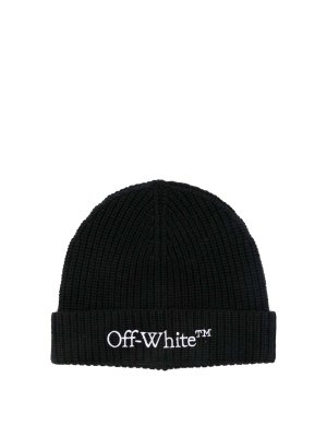 OFF-WHITE: hats & caps - Ribbed cap