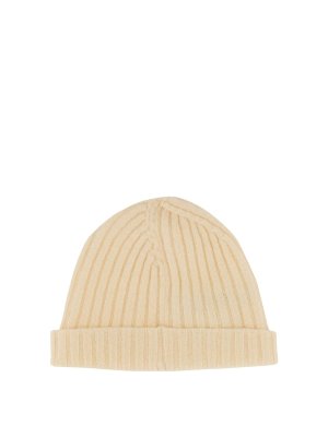 帽子 VERSACE FW23 beanie logo stripes (1010934K_1A079172L940) Versace Young Beanie Logo Stripes - Women | 1010934K1A079172L940