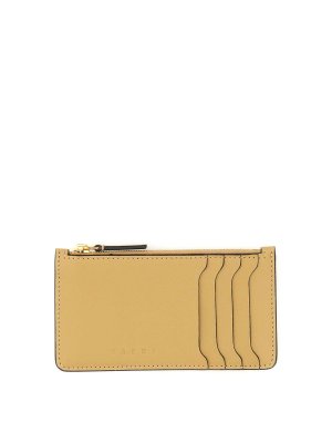 折りたたみ財布 PINKO SS25 'Taylor' wallet (100249A0GK C83Q) PINKO Taylor Leather Wallet | Neutrals | FARFETCH