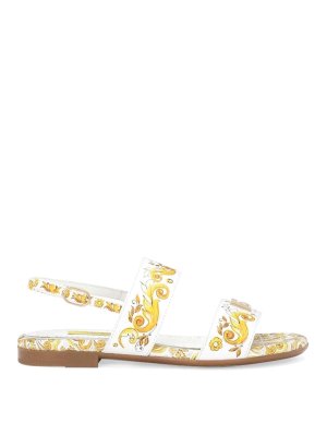 DOLCE & GABBANA: Sandalen - Sandalen - Gelb