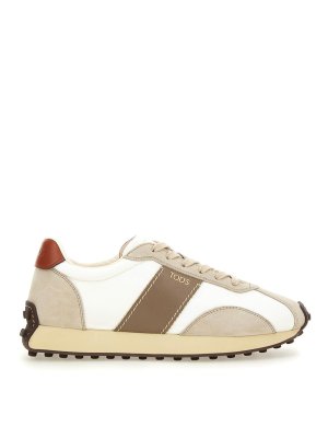 TOD'S: trainers - Leather And Fabric Sneaker