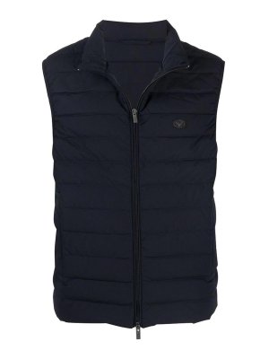 EMPORIO ARMANI: Kurze Daunenjacken - Daunenjacke - Blau