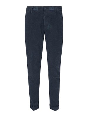 DONDUP: Pantalones casual - Pantalón Casual - Azul