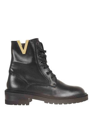 VIA ROMA 15: ankle boots - Black calfskin amphibian