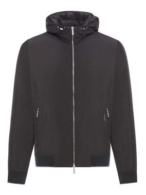 Sacai Rip Stop Padded Blouson - Black - Men | 2403516M001