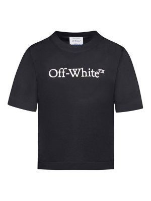 OFF-WHITE: T-shirts - T-Shirt - Schwarz