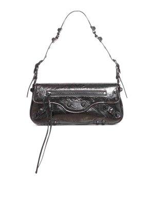【BALENCIAGA】LE CITY BAG M ARENA LAMB PV BALENCIAGA Le City Medium Arena Textured-Leather Tote for