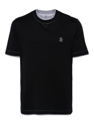 BRUNELLO CUCINELLI: Camisetas - Camiseta - Azul