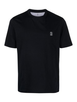 BRUNELLO CUCINELLI: T-shirts - T-Shirt - Blau