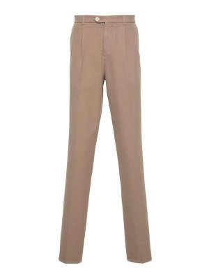 BRUNELLO CUCINELLI: カジュアルトラウザー - カジュアルパンツ - ブラウン