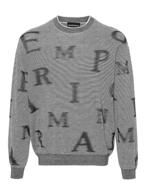 EMPORIO ARMANI: Pull col rond - Pull Col Rond - Bleu