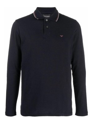 EMPORIO ARMANI: polo - Polo in cotone con logo