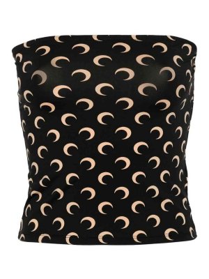 MARINE SERRE: Top e canotte - Top con stampa della luna