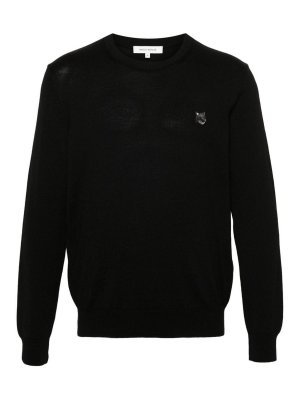 MAISON KITSUNÉ: crew necks - Bold Fox Head Crewneck Sweater