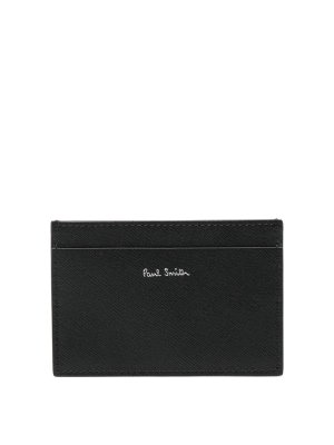 PAUL SMITH: wallets & purses - Logo Leather Credit Card