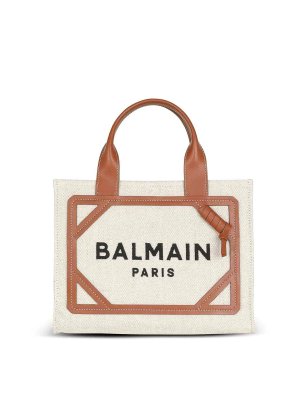 Balmain: Bolsos Shopping - Bolso Shopping - Marrón