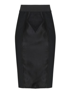 Self Portrait Cargo Skirt In Satin - Beige - Women | PF24039SKBG