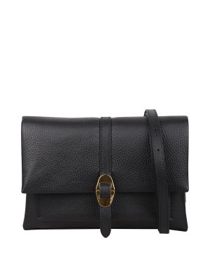 ショルダーバッグ・ポシェット BALMAIN Woman Shoulder bag Black DN1DB526LAVE 0PA Balmain Embleme Leather Shoulder Bag | Black | FARFETCH