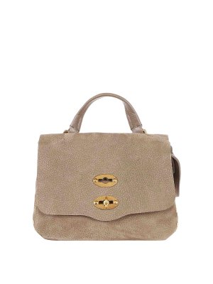 ZANELLATO: totes bags - Bag in gray suede leather