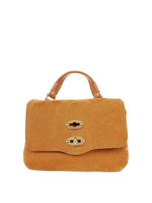 ZANELLATO: totes bags - Brandy brown suede leather bag