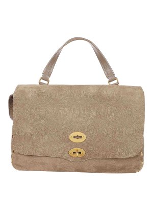ZANELLATO: totes bags - Bag in gray suede leather
