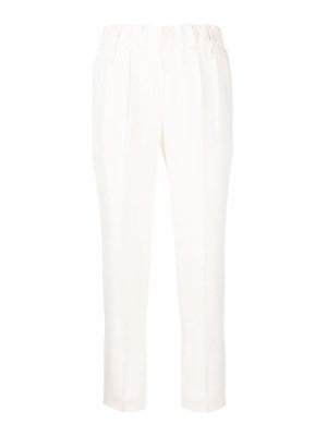 ボトムスその他 THOM BROWNE Women Pants FTR014A03788100 White Thom Browne Tapered trousers - White - Women | FTR014A03788100